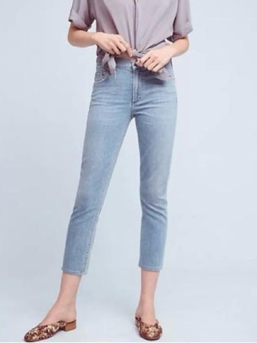 Citizens Of Humanity Rocket Crop High-Rise Skinny Jean in “Soft Fade”